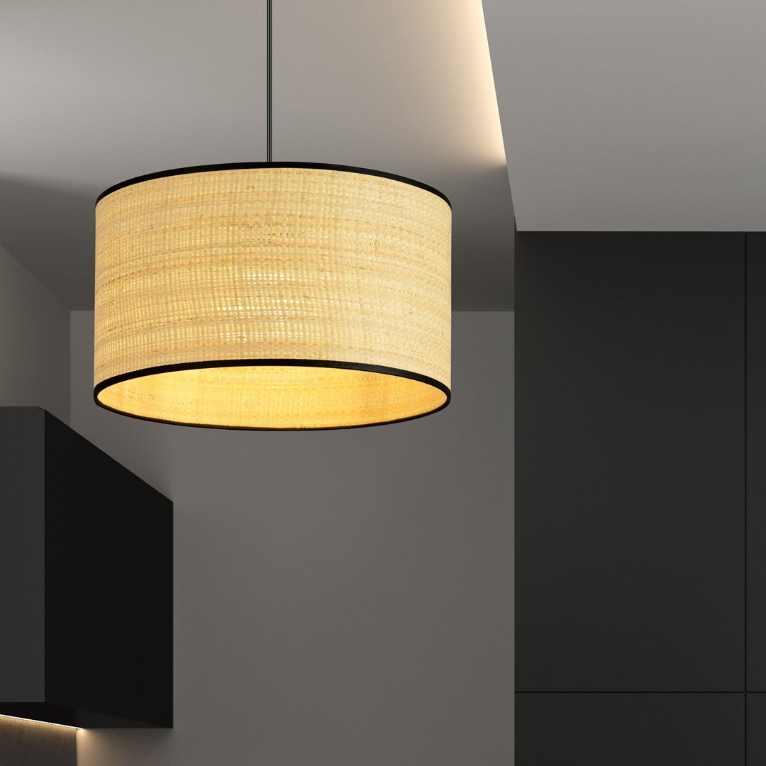 Sora Hanglamp – Rotan Naturel/Zwart