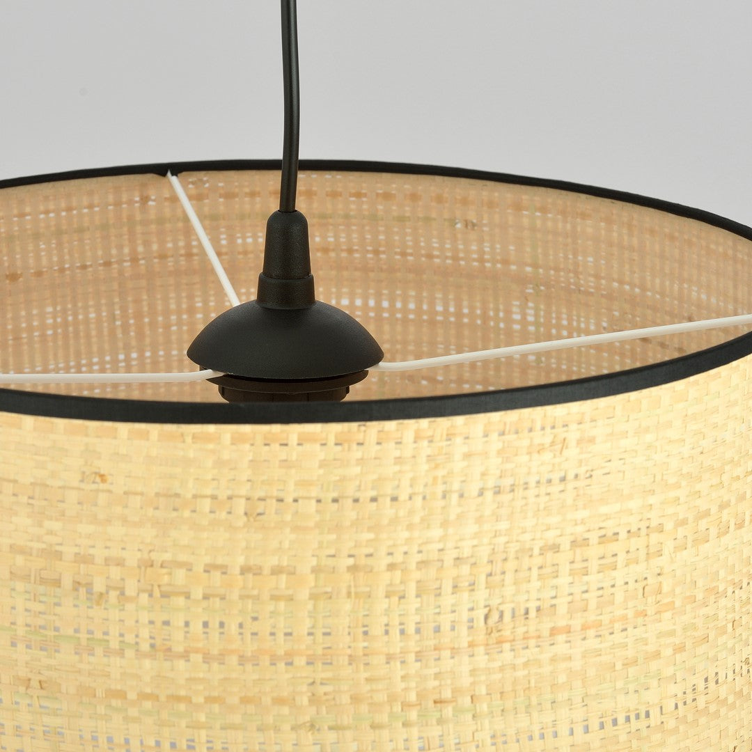 Sora Hanglamp – Rotan Naturel/Zwart