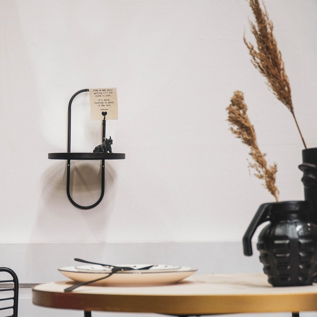 Kuro Spiegel met Plank – Ovaal (L)