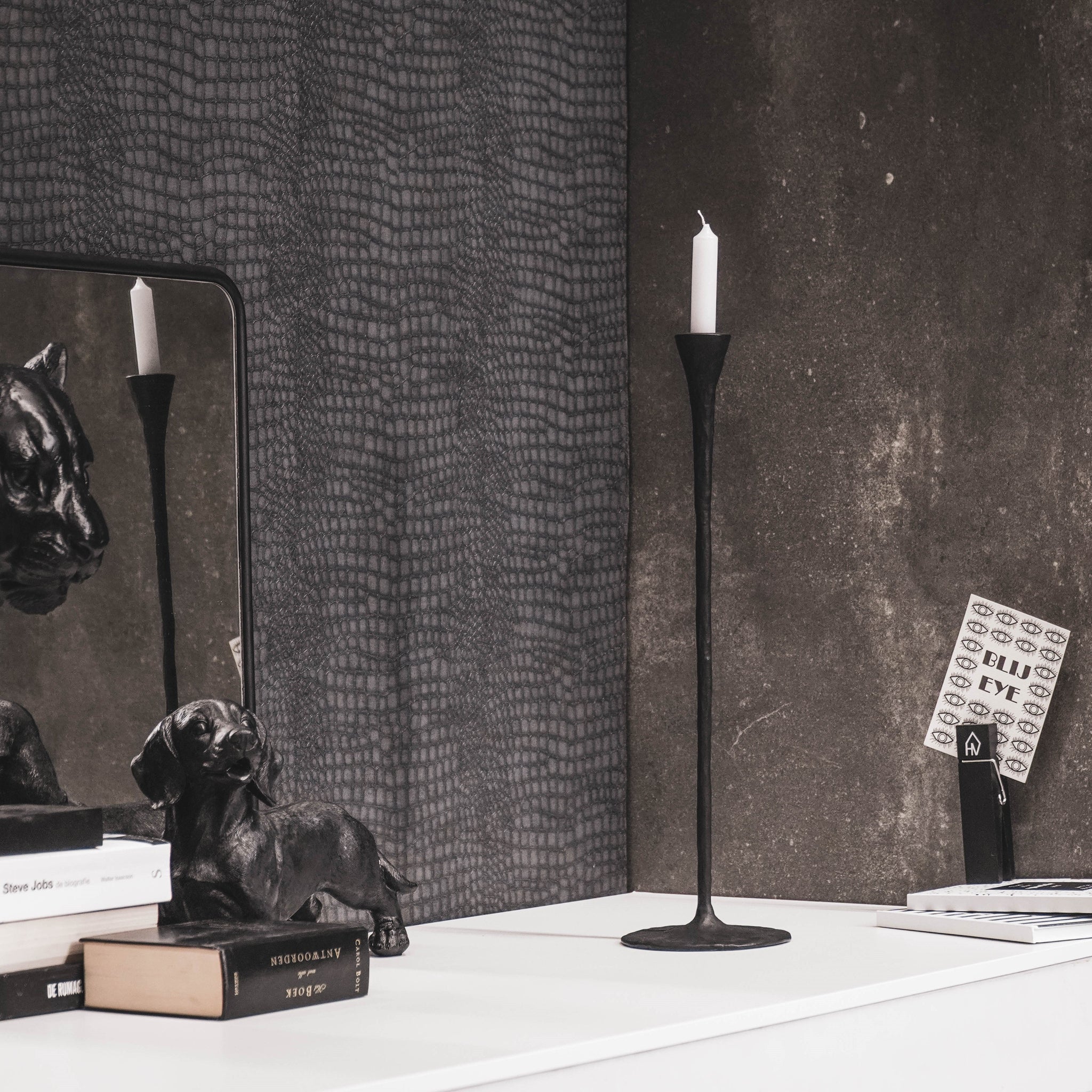 Kuro Kandelaar – Slim Zwart (L)