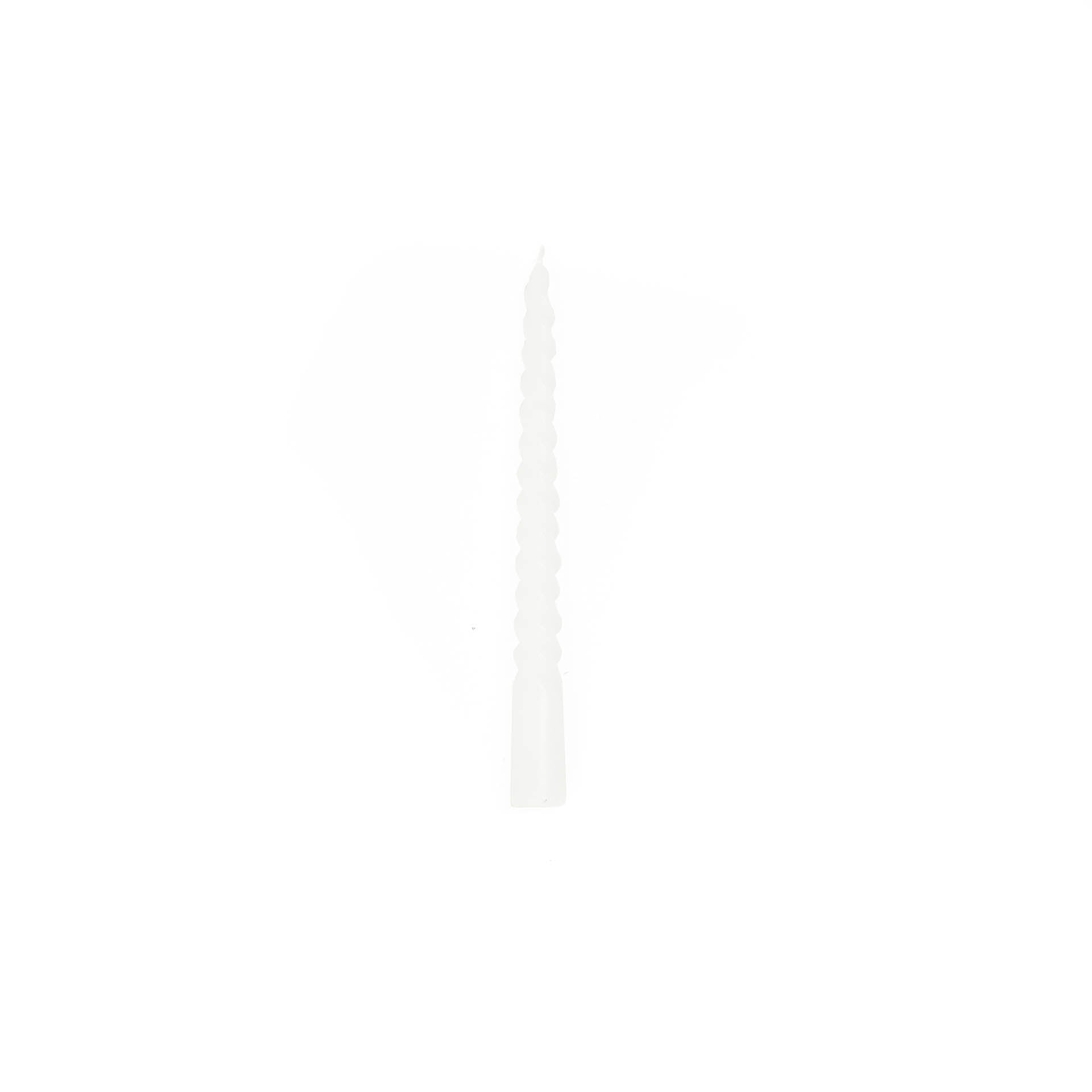 Sora Kaars – Gedraaid Wit (Set van 4)