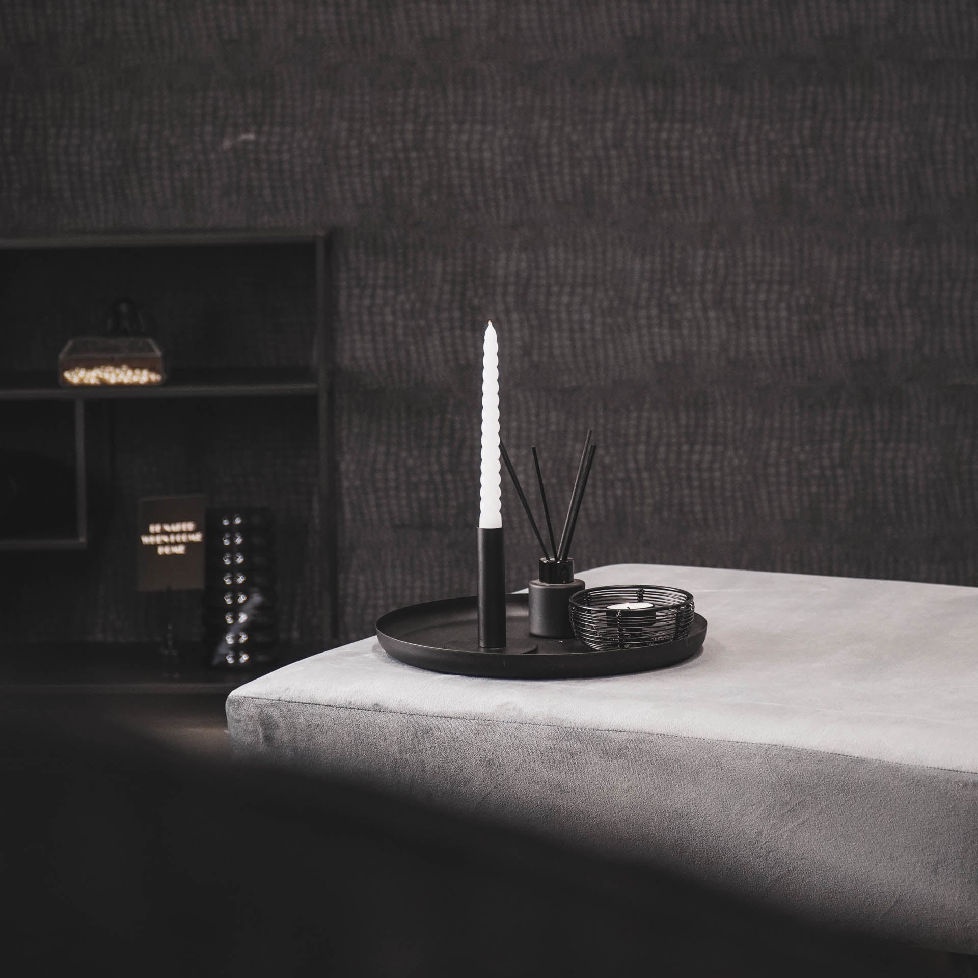 Sora Kaars – Gedraaid Wit (Set van 4)