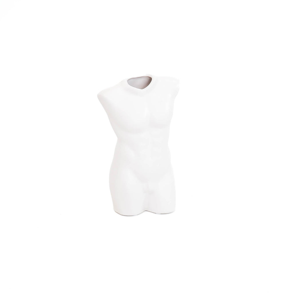 Lina Vaas – Keramiek Torso Wit (24 cm)