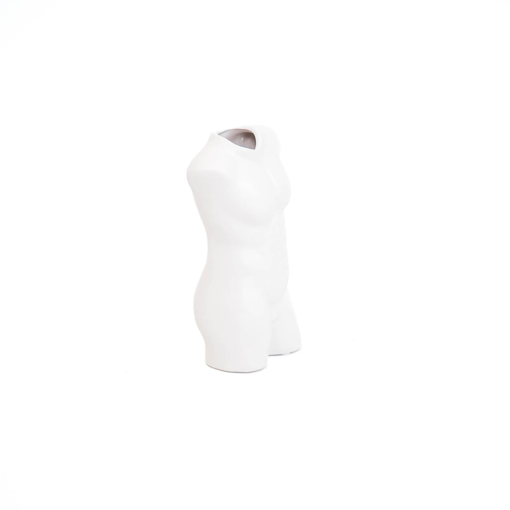 Lina Vaas – Keramiek Torso Wit (24 cm)