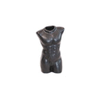 Lina Vaas – Keramiek Torso Zwart (24 cm)