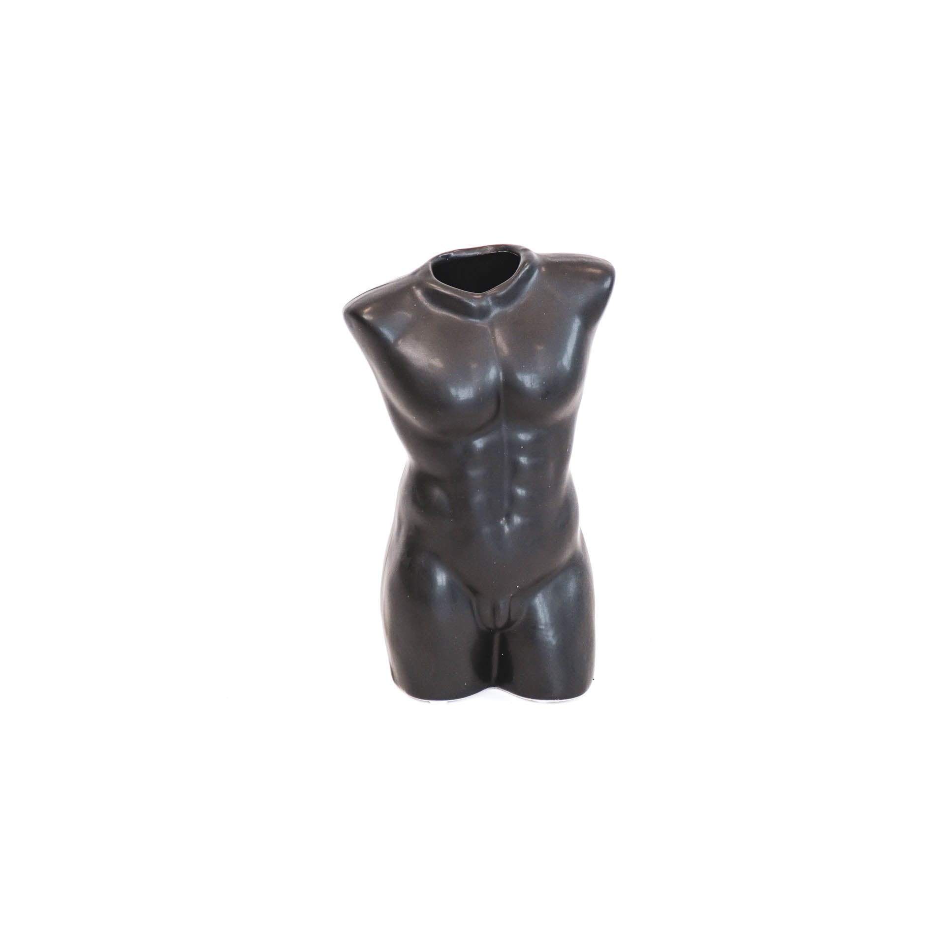 Lina Vaas – Keramiek Torso Zwart (24 cm)