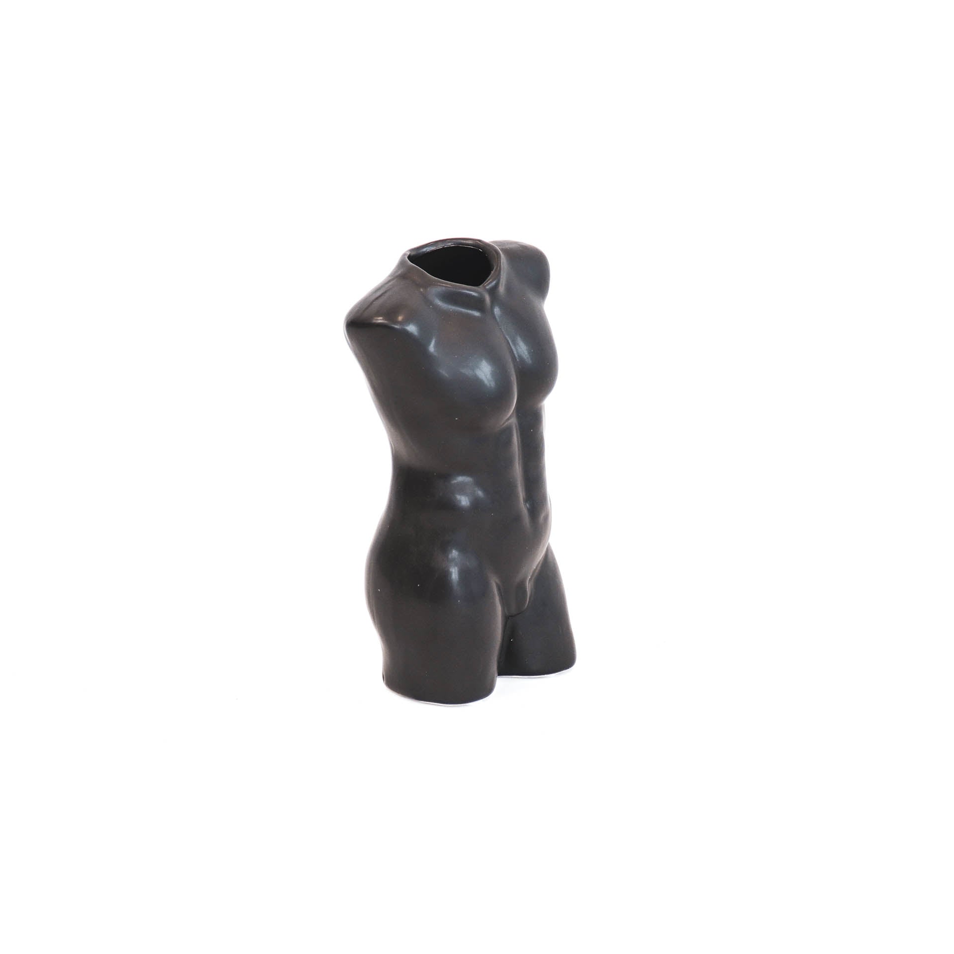 Lina Vaas – Keramiek Torso Zwart (24 cm)