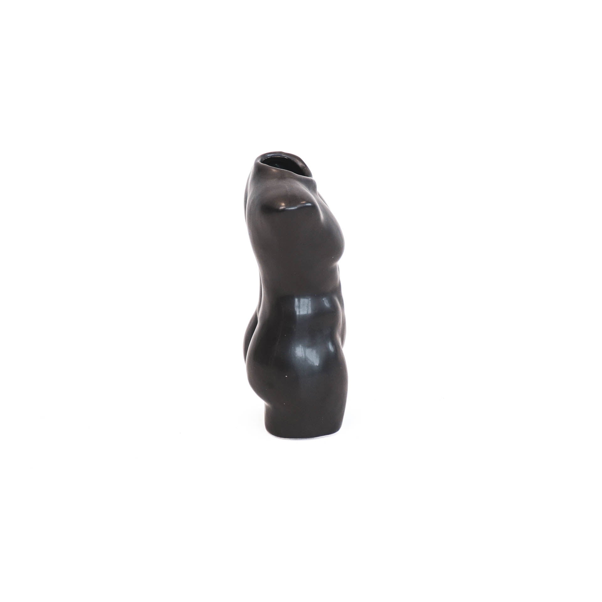 Lina Vaas – Keramiek Torso Zwart (24 cm)