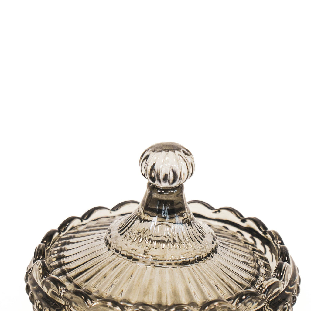 Lina Glazen Pot – Smokey (9,5 cm)