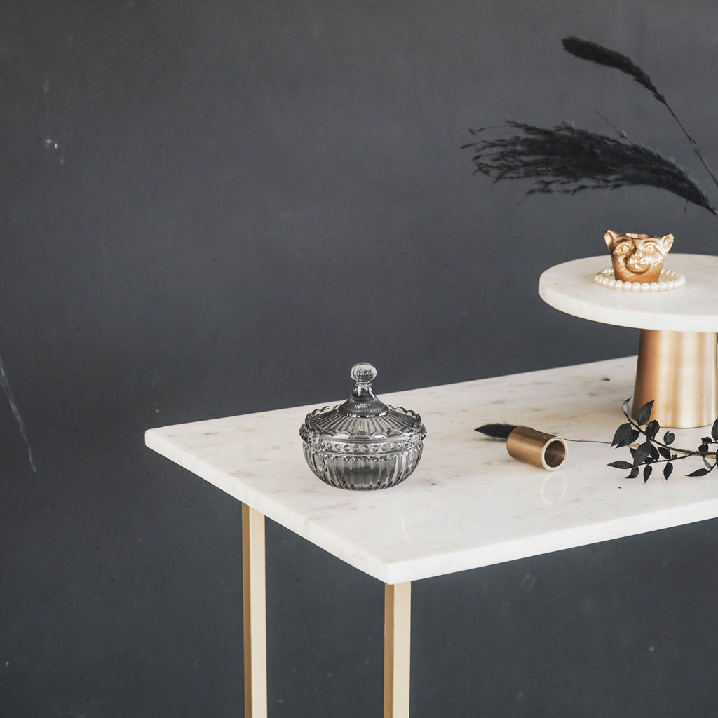 Lina Glazen Pot – Smokey (9,5 cm)