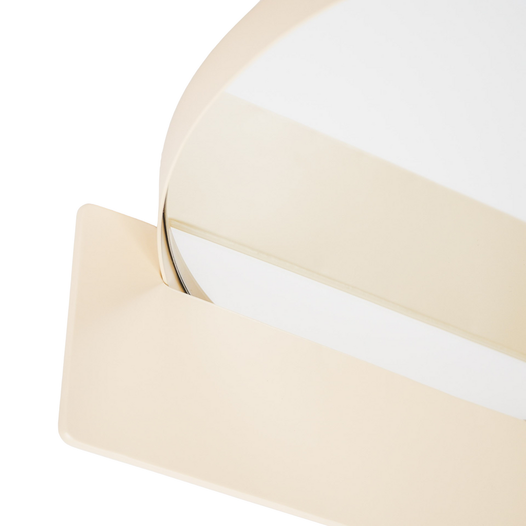 Lina Spiegel met Plank – Rond - Zand (40 cm)