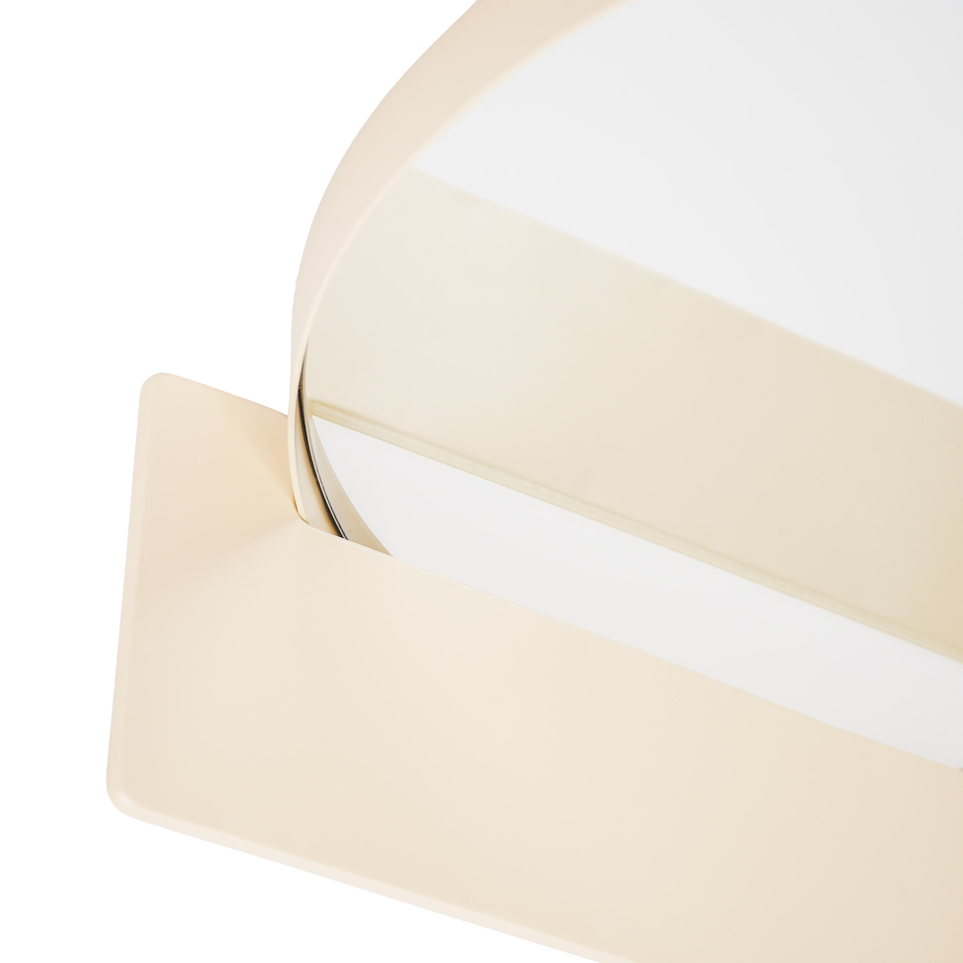 Lina Spiegel met Plank – Rond - Zand (40 cm)