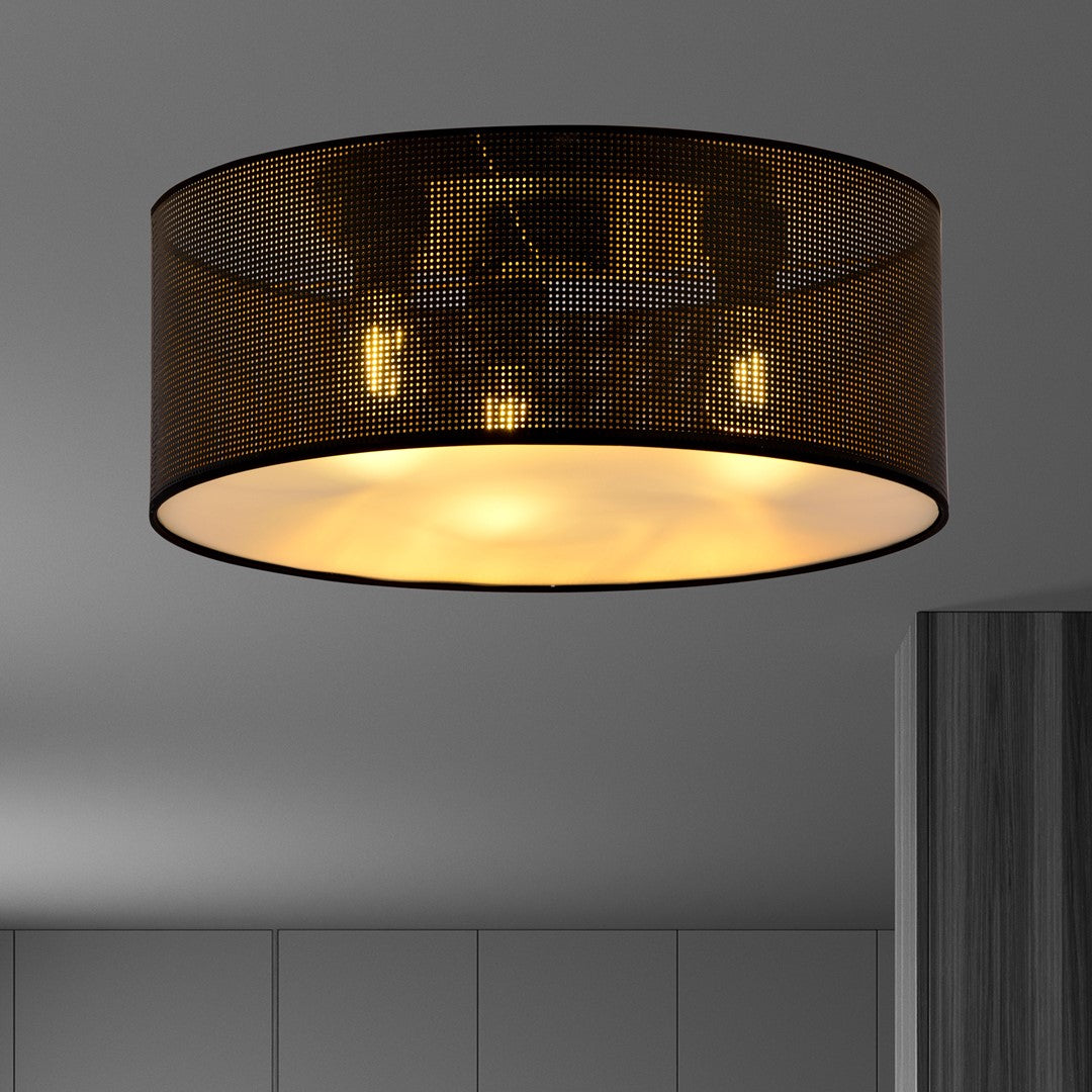 Kuro Plafondlamp – Zwart/Goud