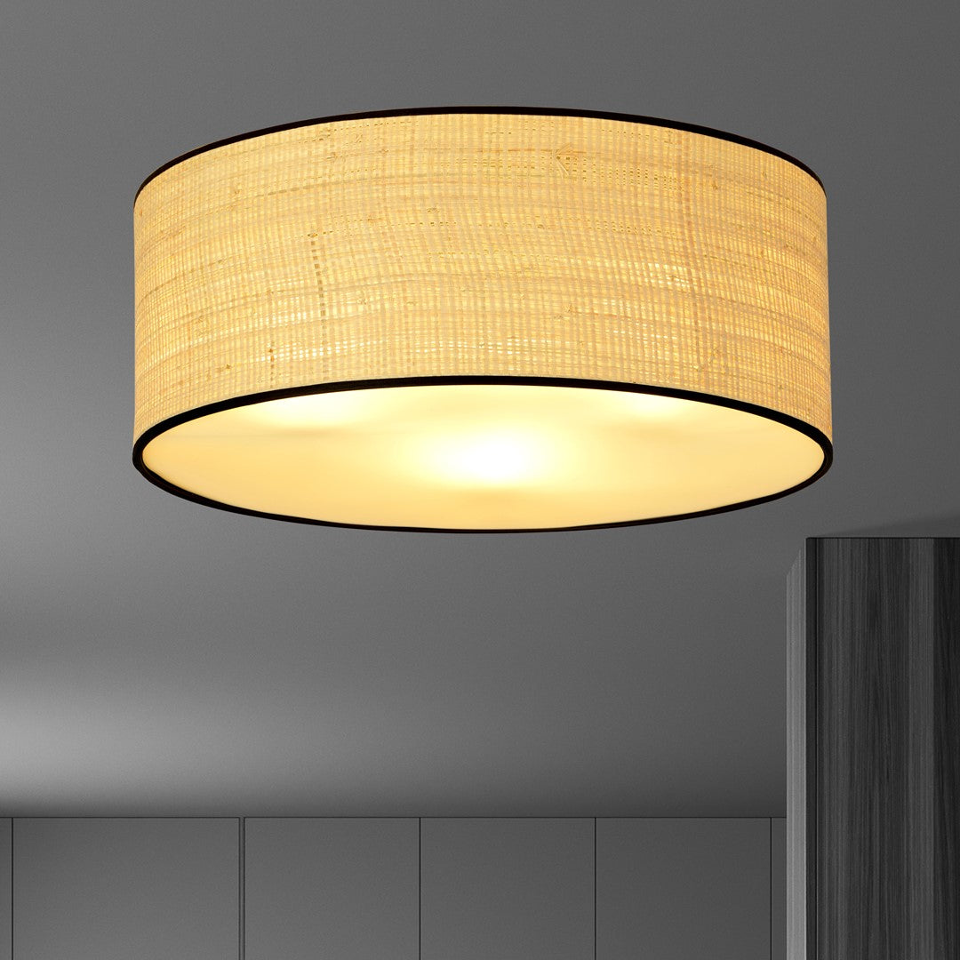 Sora Hanglamp – Rotan Zwart/Naturel
