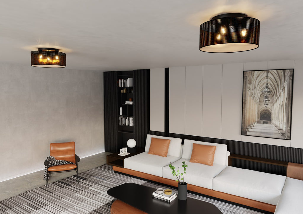Kuro Plafondlamp – Zwart/Goud