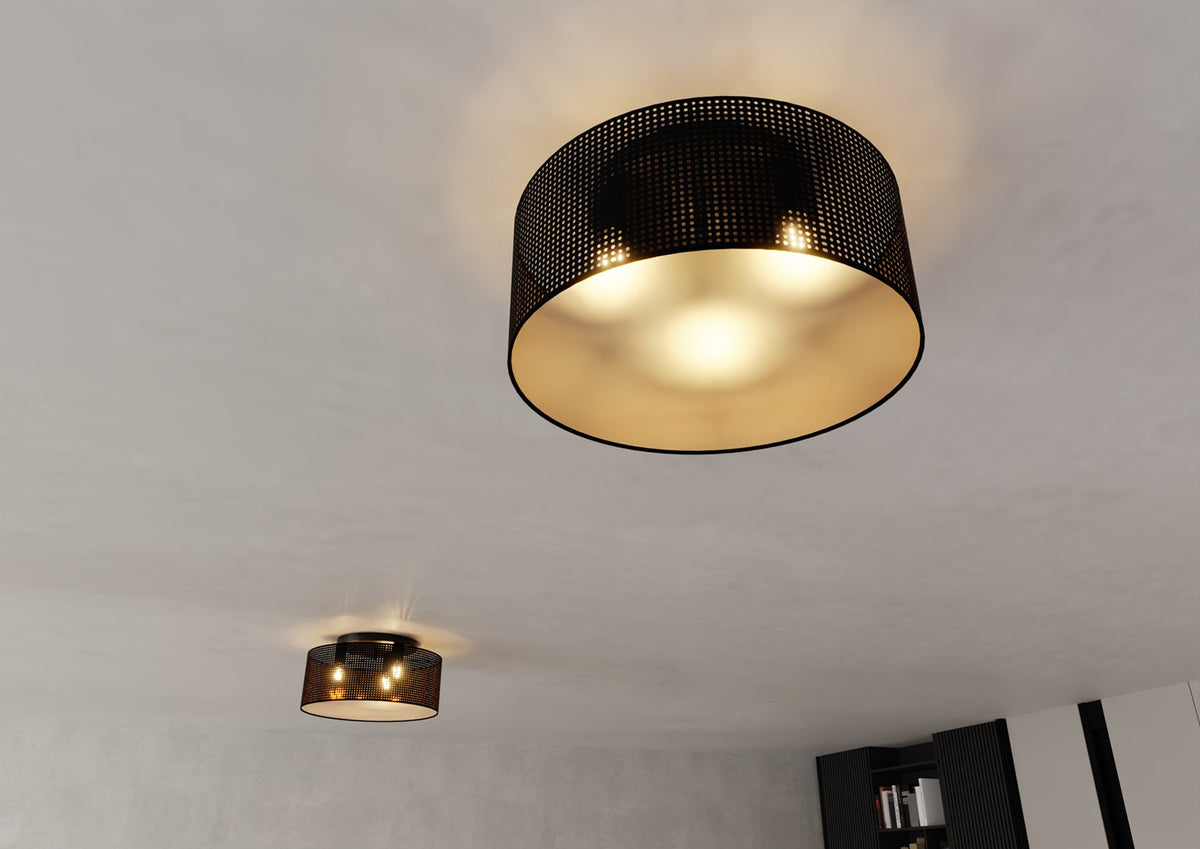 Kuro Plafondlamp – Zwart/Goud