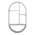 Lina Wandplank – Ovaal Koelgrijs (60 cm)