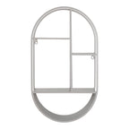 Lina Wandplank – Ovaal Koelgrijs (60 cm)