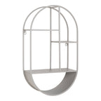 Lina Wandplank – Ovaal Koelgrijs (60 cm)