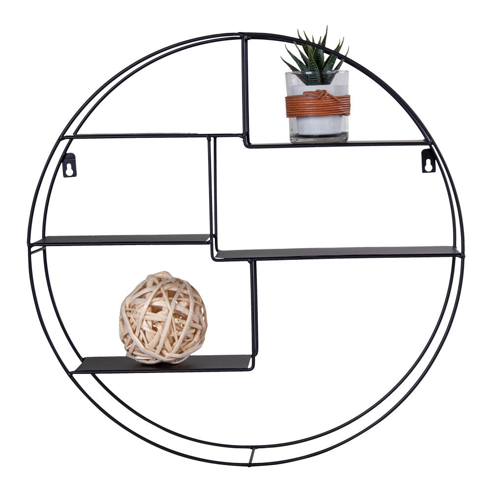 Kuro Wandplank – Rond Staal (47 cm)