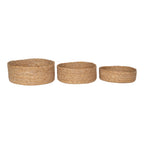Lina Opbergmand Set – Naturel (3 stuks)
