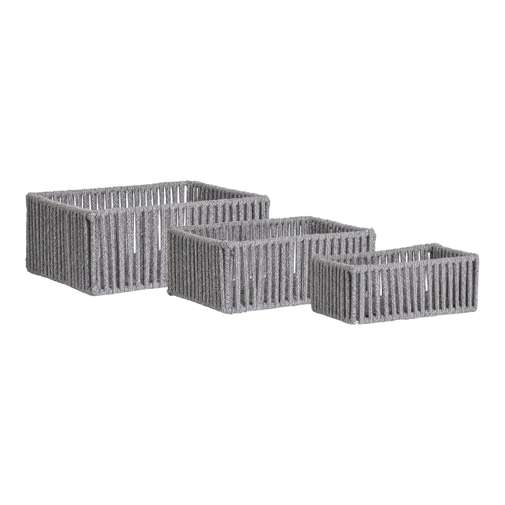 Lina Opbergmand Set – Ash (3 stuks)