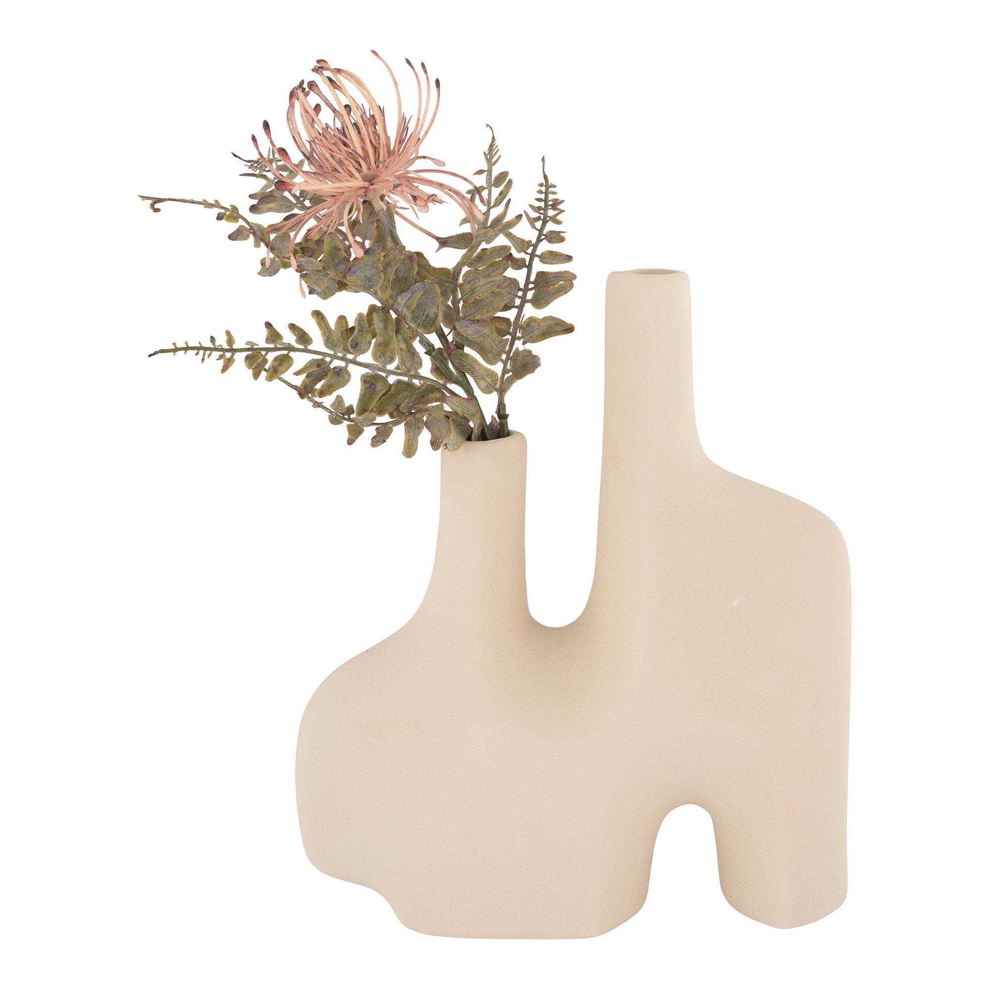 Sora Vaas – Keramiek Zandkleur (27 cm)