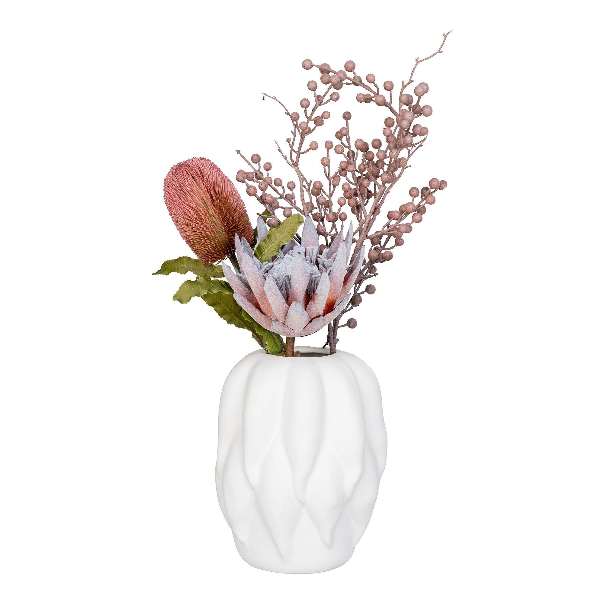 Sora Vaas – Keramiek Beige Rond (26 cm)