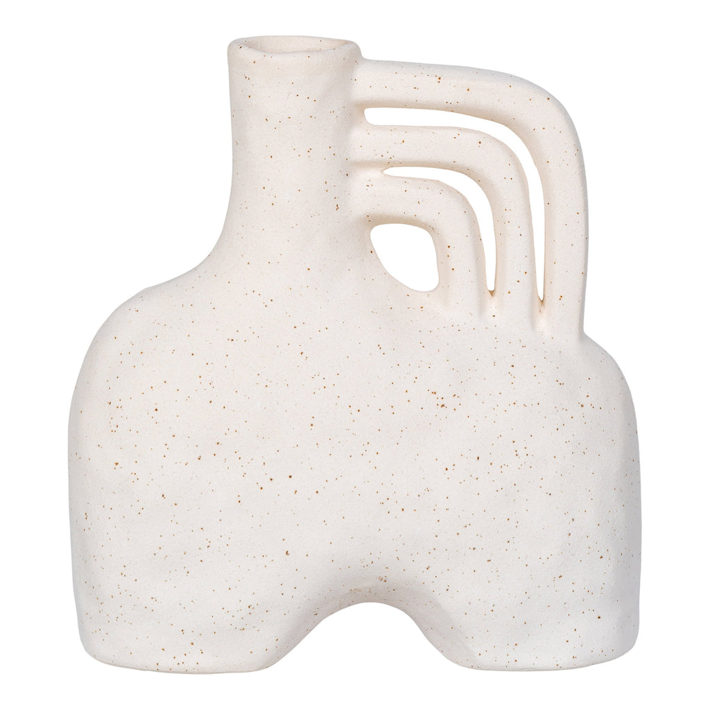 Sora Vaas – Keramiek Beige Handgreep (19,5 cm)
