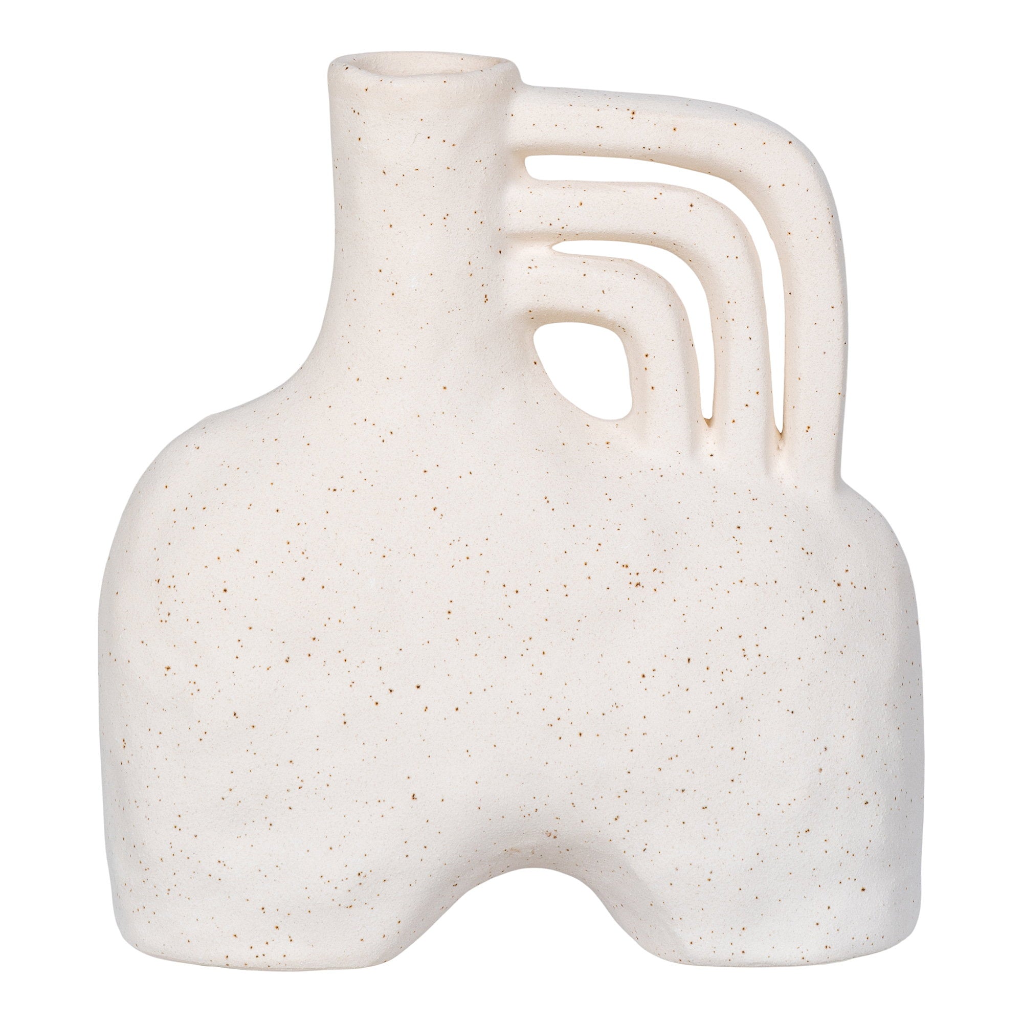 Sora Vaas – Keramiek Beige Handgreep (19,5 cm)