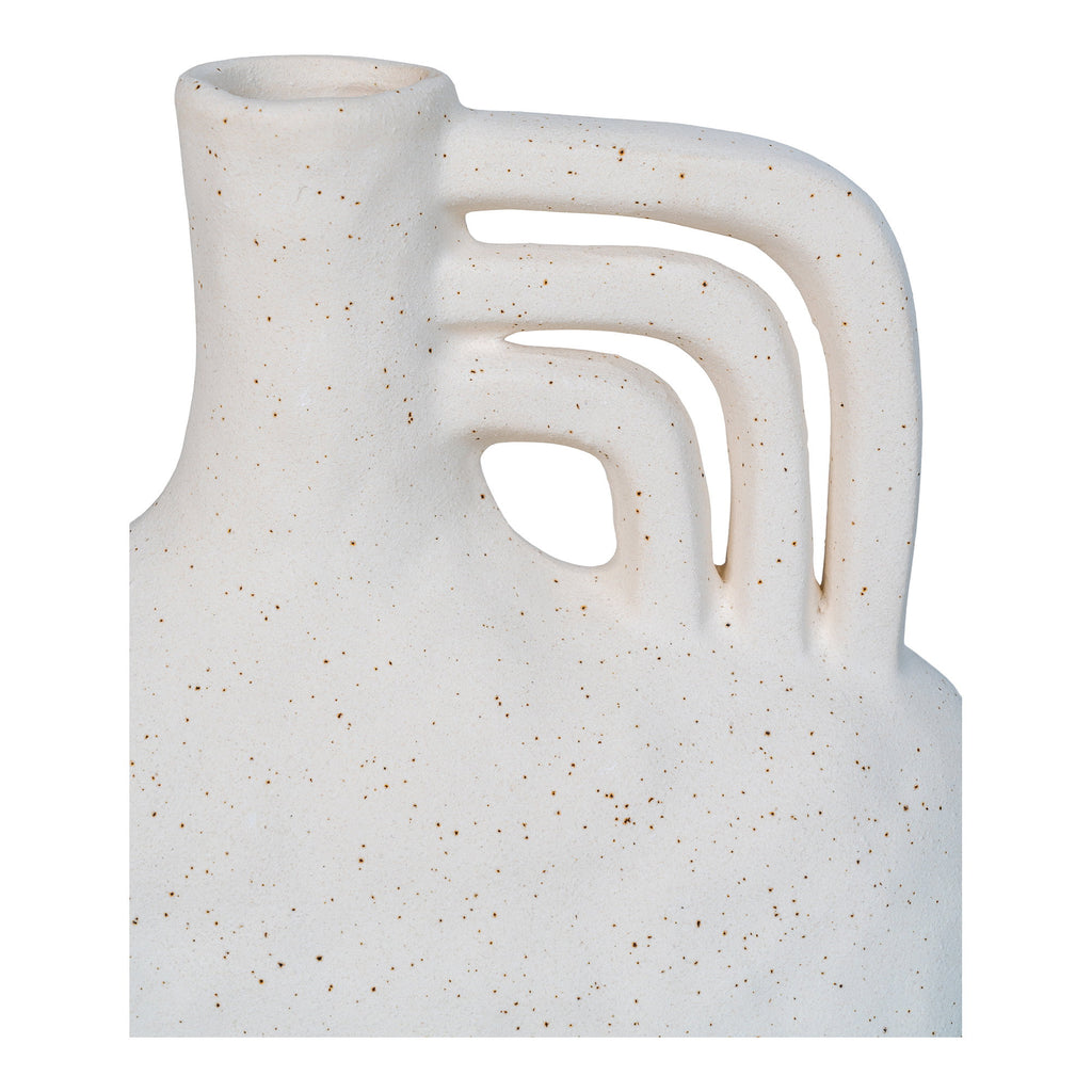Sora Vaas – Keramiek Beige Handgreep (19,5 cm)