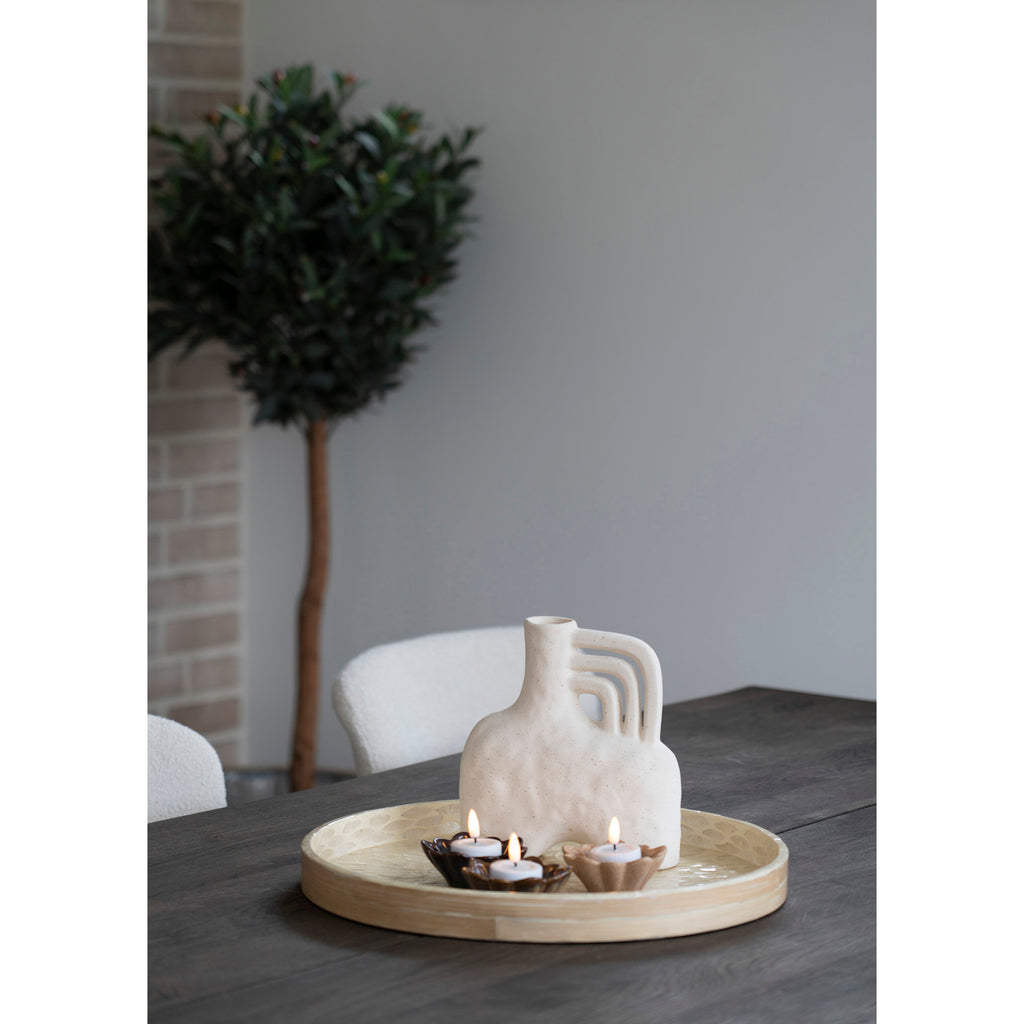 Sora Vaas – Keramiek Beige Handgreep (19,5 cm)