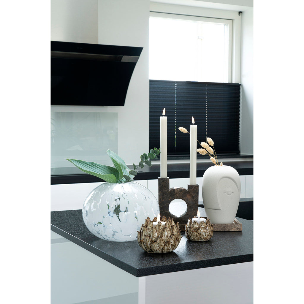Sora Vaas – Keramiek Zandkleur (19,5 cm)