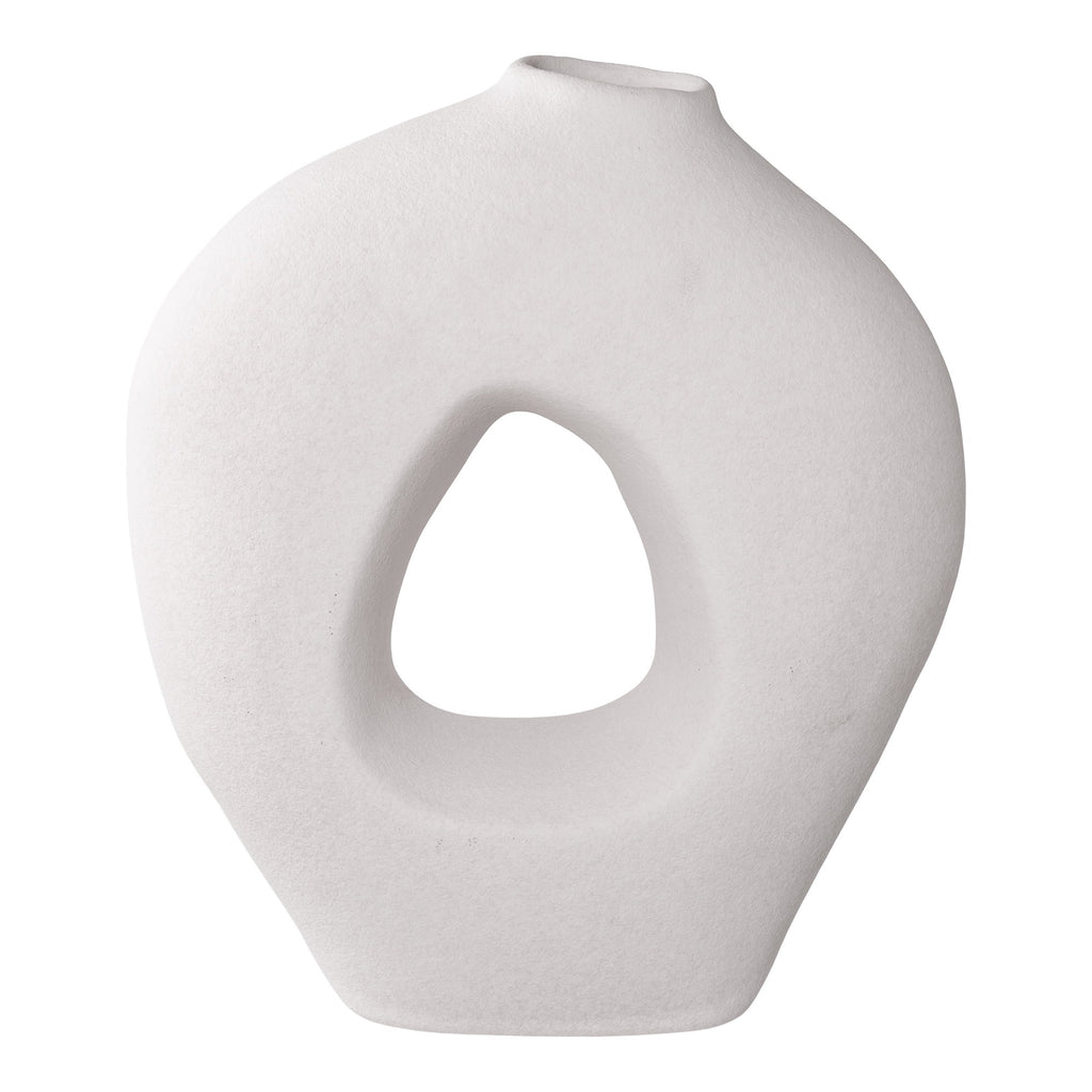 Sora Vaas – Keramiek Wit Sculpturaal (27,5 cm)
