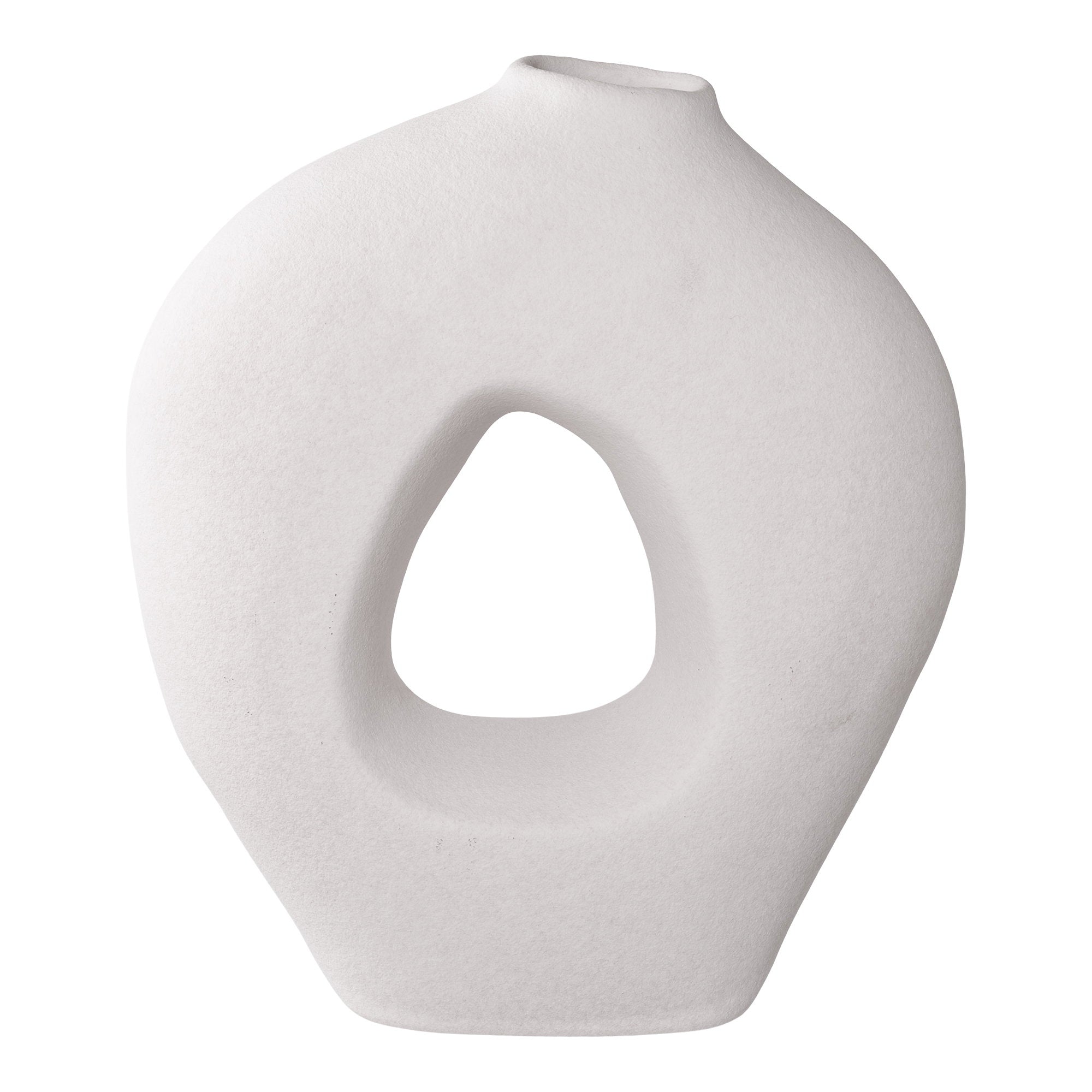 Sora Vaas – Keramiek Wit Sculpturaal (27,5 cm)
