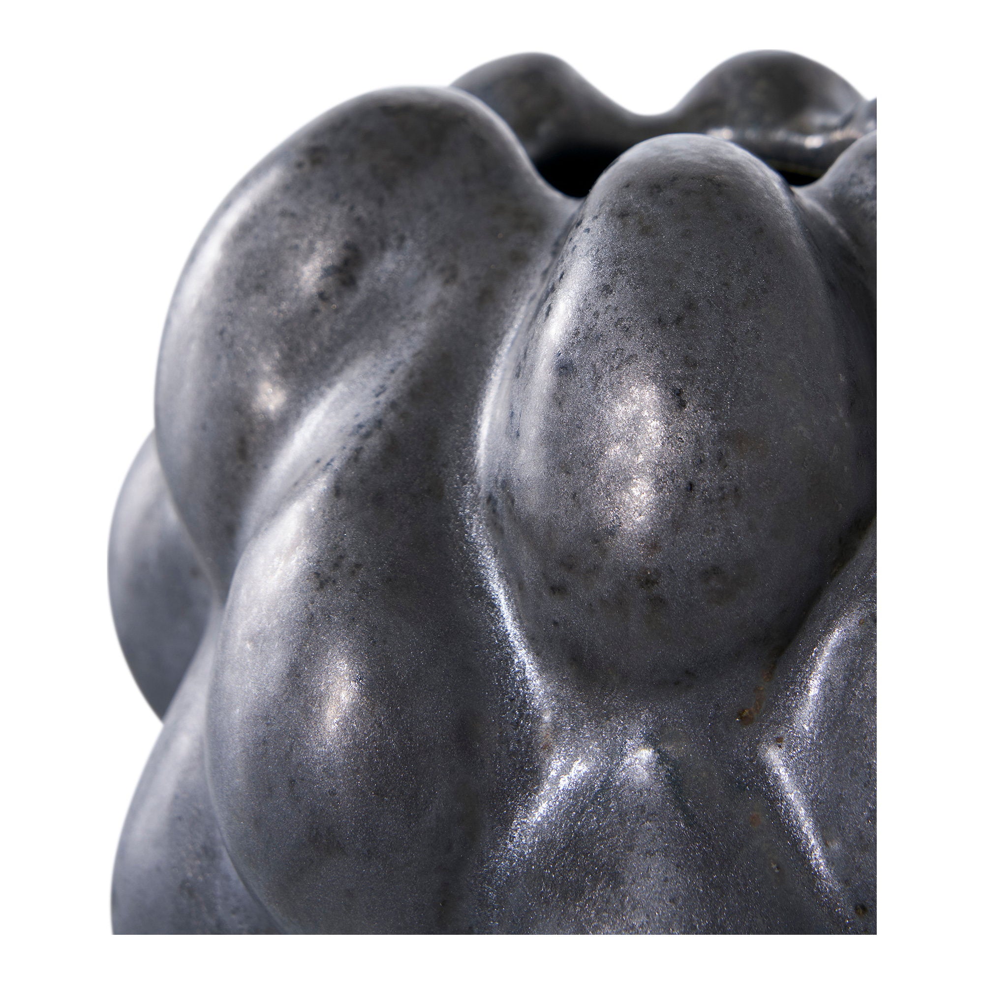 Kuro Vaas Keramiek Bubble - Zwart