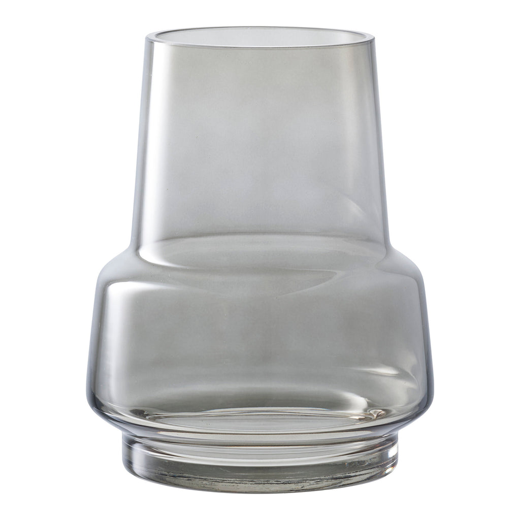Lina Vaas – Gerookt Grijs Glas (19 cm)