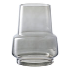Lina Vaas – Gerookt Grijs Glas (19 cm)