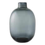 Kuro Vaas – Gerookt Zwart Glas (35 cm)