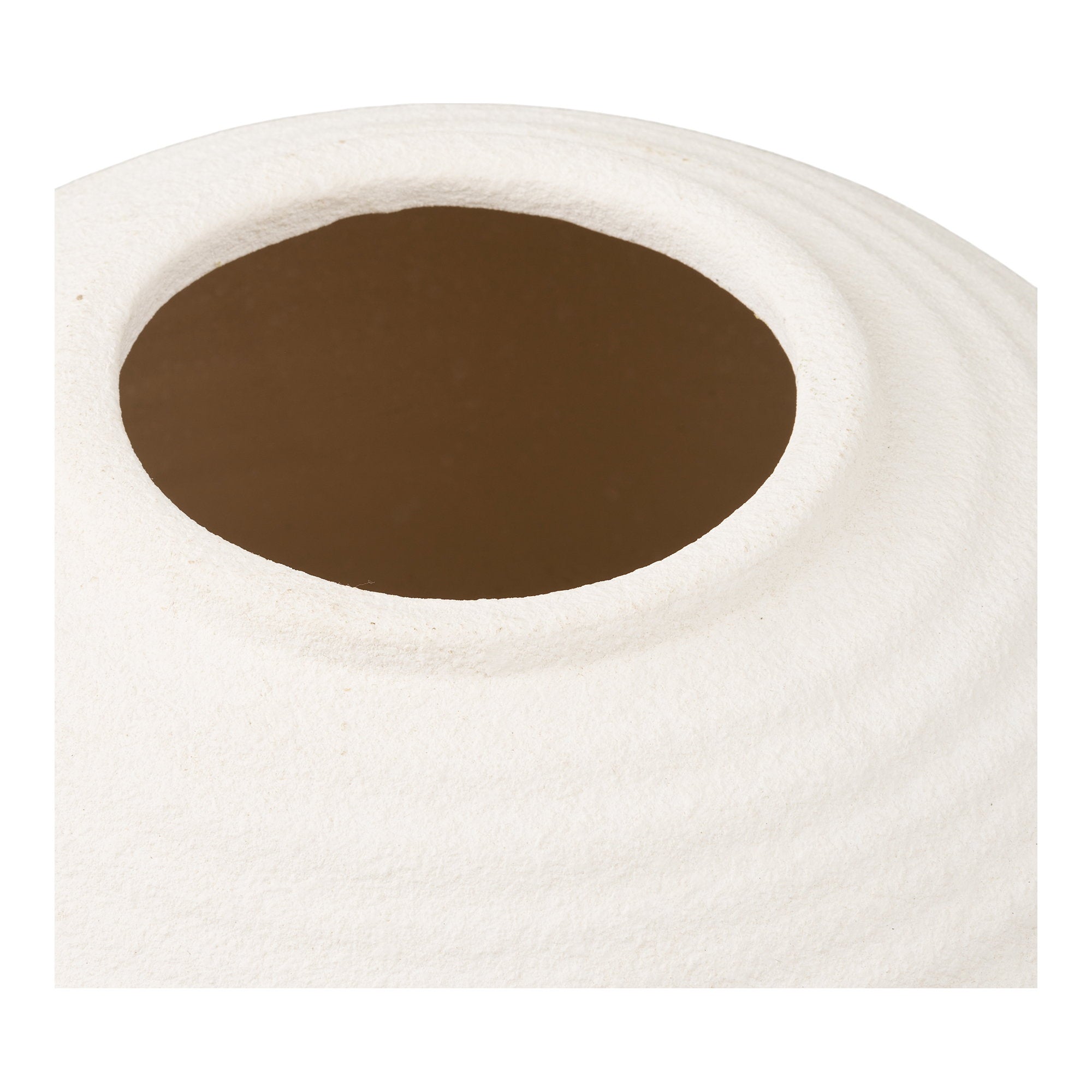 Sora Vaas – Keramiek Wit Rond (28,5 cm)