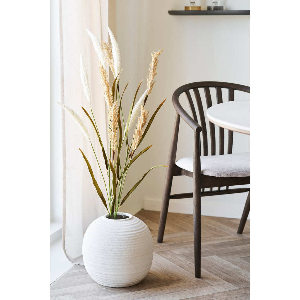Sora Vaas – Keramiek Wit Rond (28,5 cm)