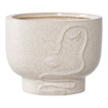 Lina Bloempot – Beige Keramiek (15 cm)