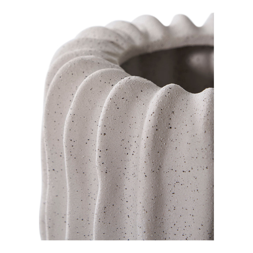 Lina Bloempot – Grijs Keramiek (15 cm)