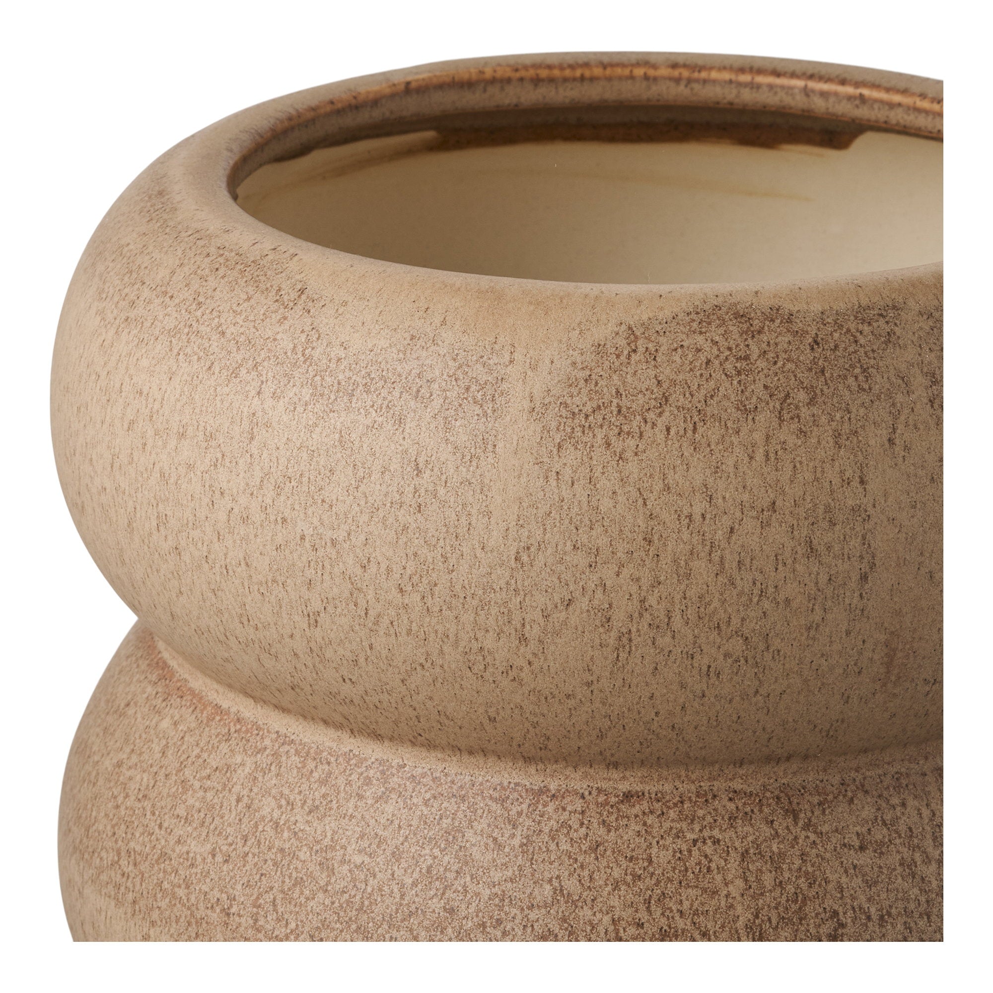 Sora Bloempot – Bruin Keramiek (19 cm)