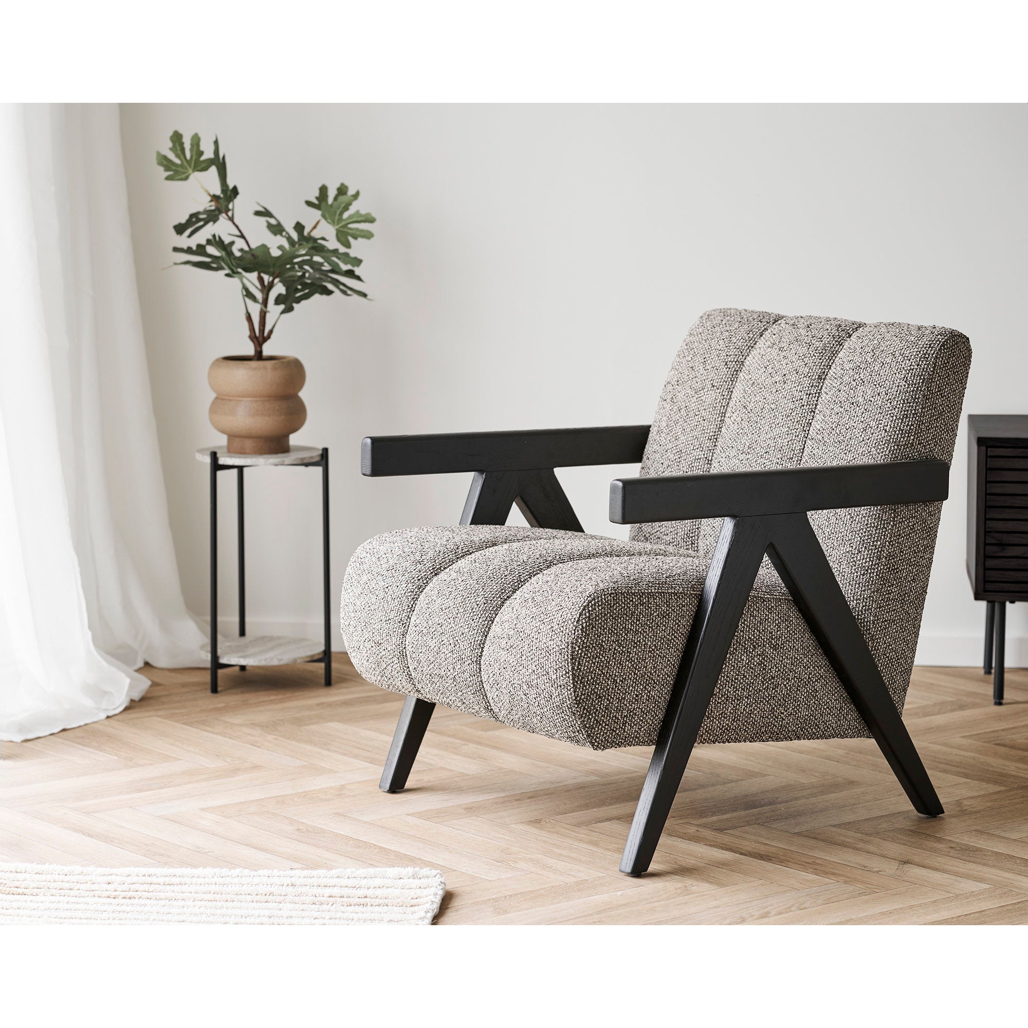 Sora Bloempot – Bruin Keramiek (19 cm)