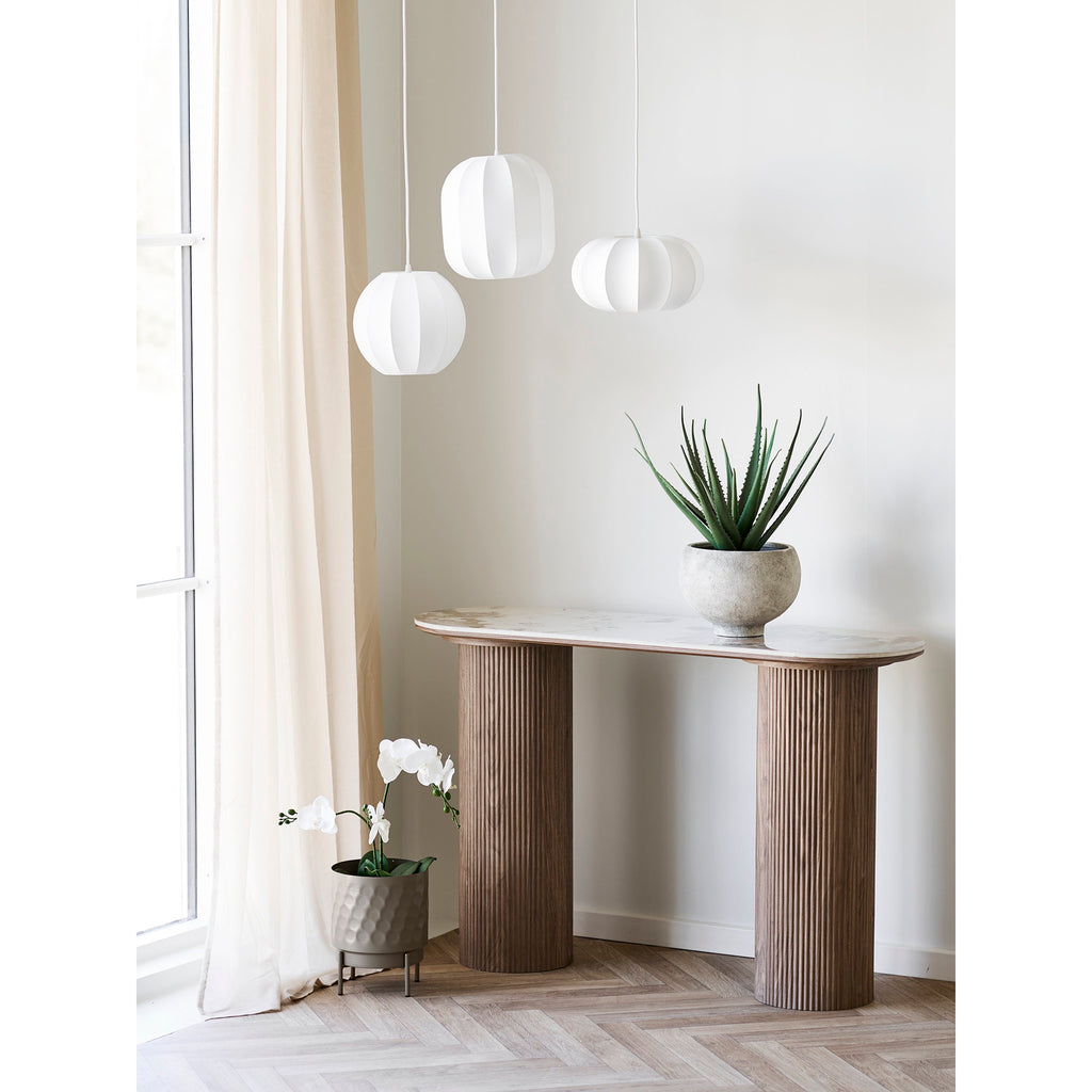 Lina Bloempot – Grijs Keramiek (26 cm)