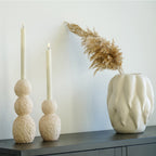 Lina Kandelaar – Cement (Set van 2)