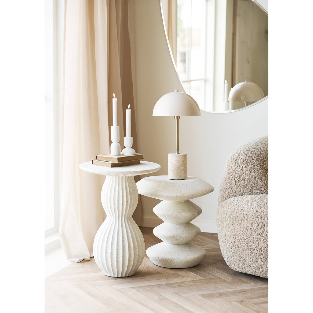 Lina Kandelaar – Kalksteen (Set van 2)