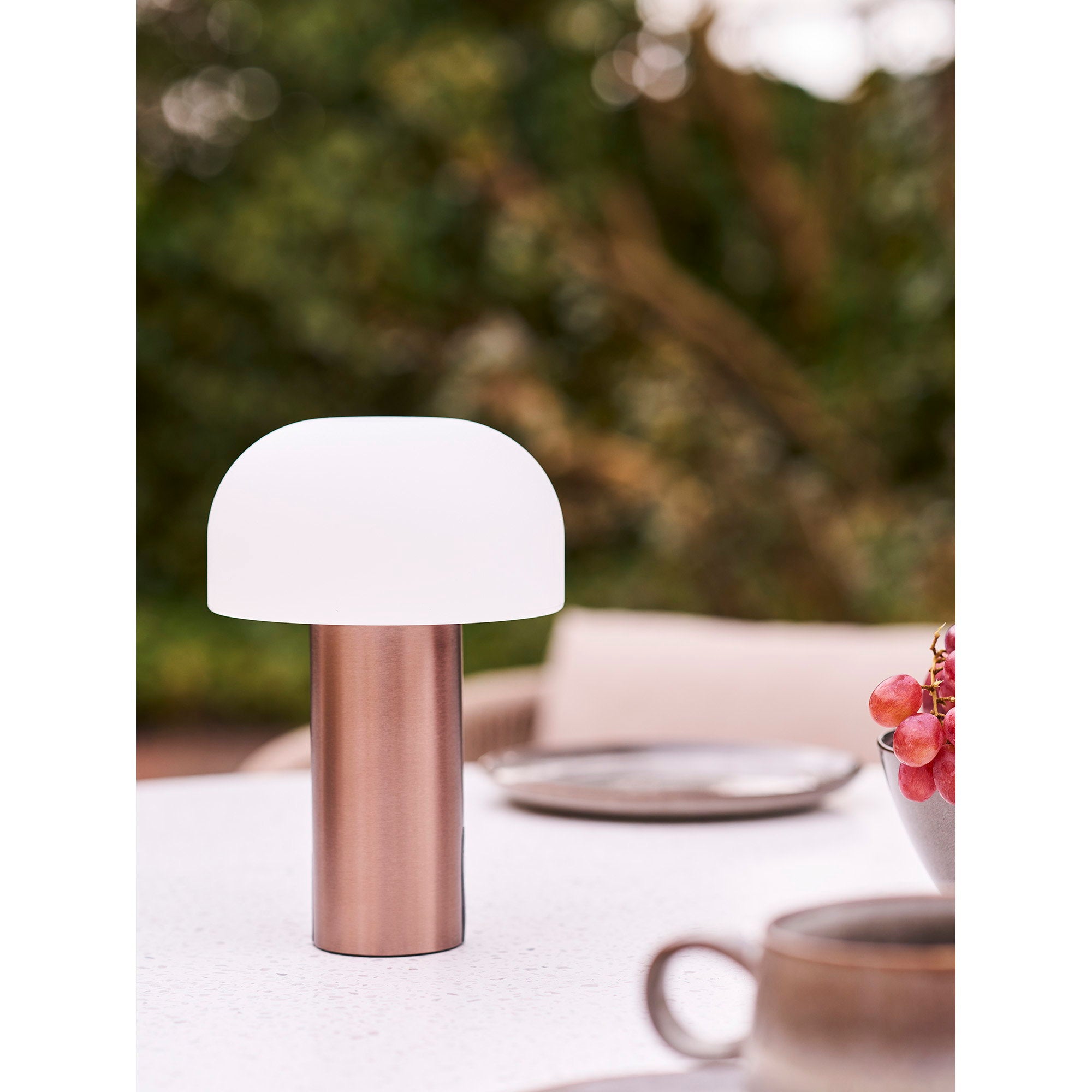 Sora Tafellamp – Soham LED Wit/Koper