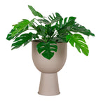 Sora Bloempot – Beige-Grijs Staal (27 cm)